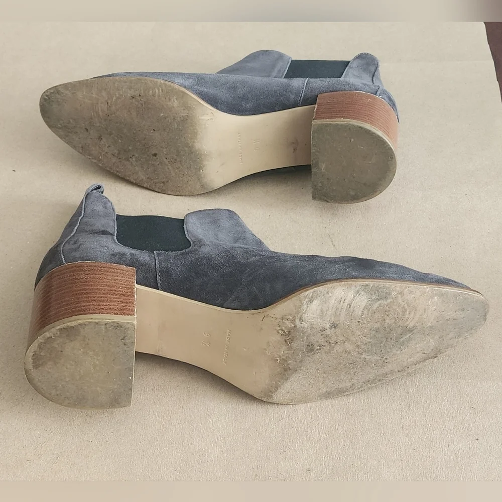 Everlane Chelsea Gray Suede Ankle‎ Boots 9.5 Italy